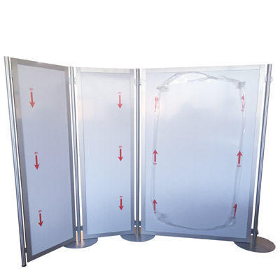 Systemstellwand magnetische Stellwand mit Tellerfu�